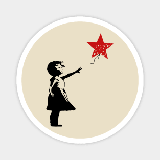 Banksy Little Girl with Balloon Magnet